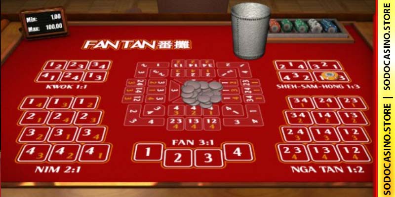 Đặt cược Fan Tan trực tuyến cùng nhà cái SODO Casino